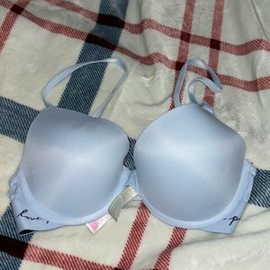 blue bra from pink